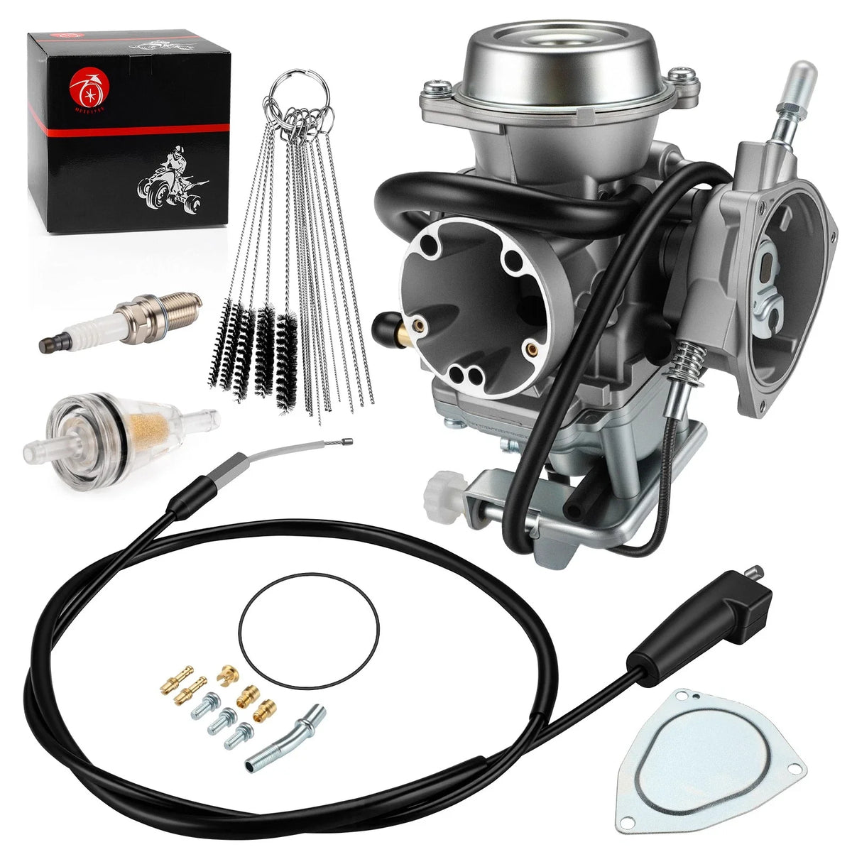 Carburetor w/ Throttle Cable for Suzuki Ozark 250 LT-F250 (2002–2007) 13110-05G01