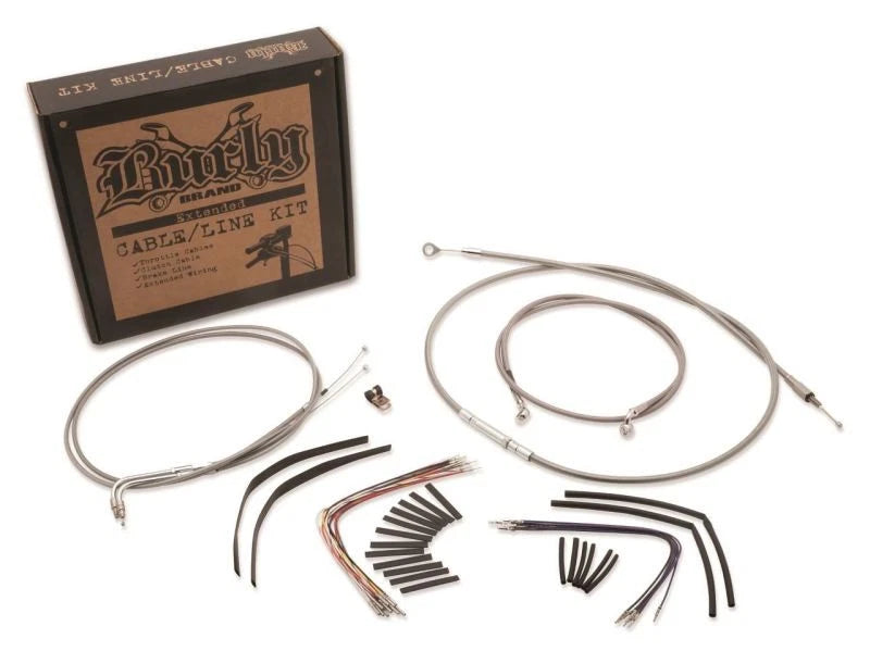 Burly Brand Control Kit 14in – Fits Harley Davidson FLSTC & FLSTF 2000-2004