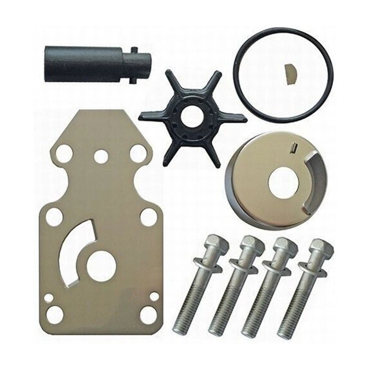 Water Pump Impeller Repair Kit 6HP 8HP 9.9HP Yamaha F8C F9.9F 4-Stroke Outboard