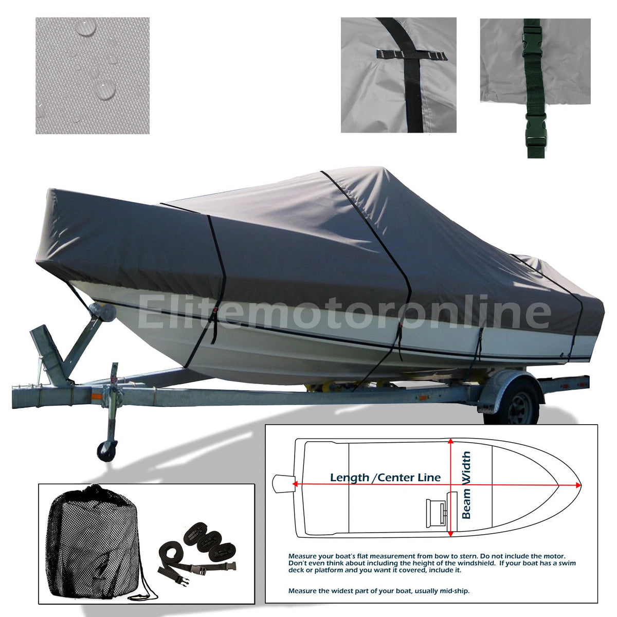 Sea Ray DCR 240 Overnighter Cuddy Trailerable Boat Storage Cover Heavy Duty Pro