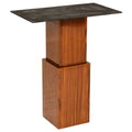 Yacht Boat Table Base - 9 X 9 X 28 1/2 Inch Walnut Wood