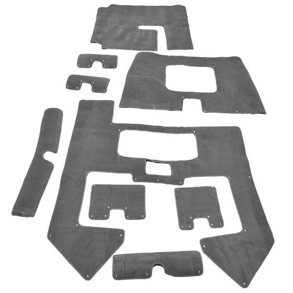 SeaArk Outlaw 180 Boat Snap-In Floor Mats - Gray Carpet (9Pc)