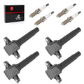 4Pcs Ignition Coils w/Spark Plug for Yamaha 1800 Waverunner (2000–2023)