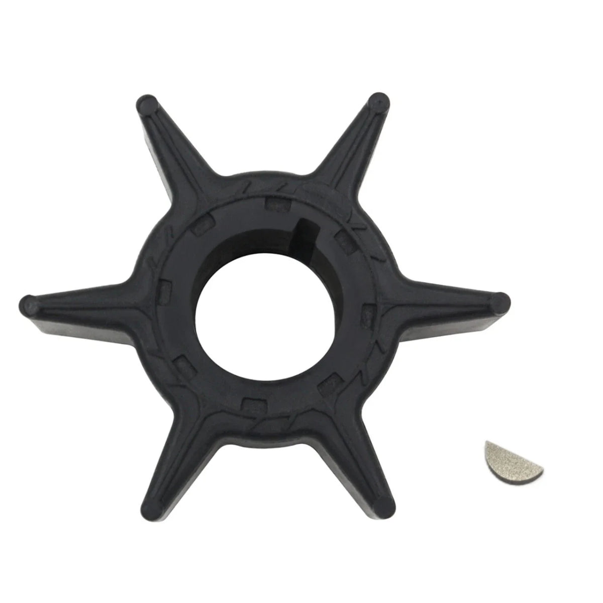 Water Pump Impeller & Key for Yamaha 25 30 40 HP 4-Stroke Outboard (1996–2023) 6H4-44352-00