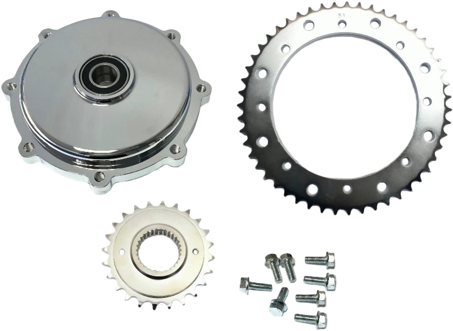 HARDDRIVE Cush Drive Chain Conversion Kit Chrome for 2017-2020 Harley Davidson