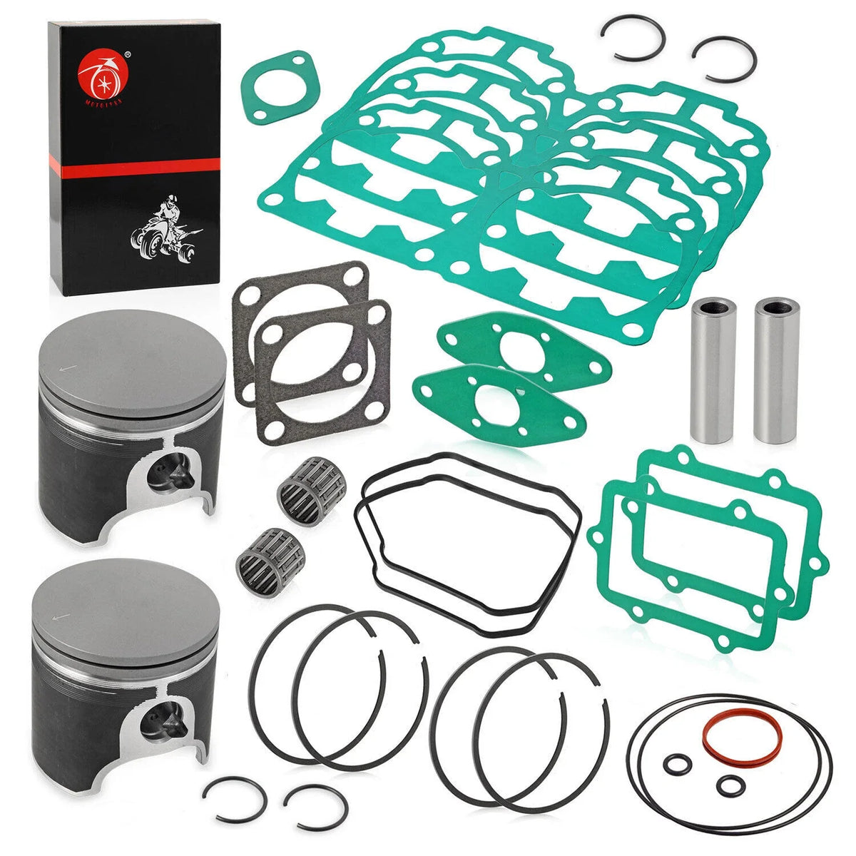 Top End Rebuild Kit Pistons 82mm Gasket for Ski-Doo Legend GT 800 / MXZ XRS 800 (2003–2008)