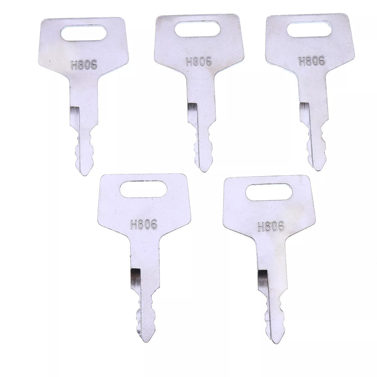 5 Keys 17001-00019 1700100019 H806 for Takeuchi Skid Steer Excavator Hitachi