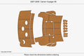 EVA Pads for Carver 56 Voyager (2008) - Foam Teak Deck Floor