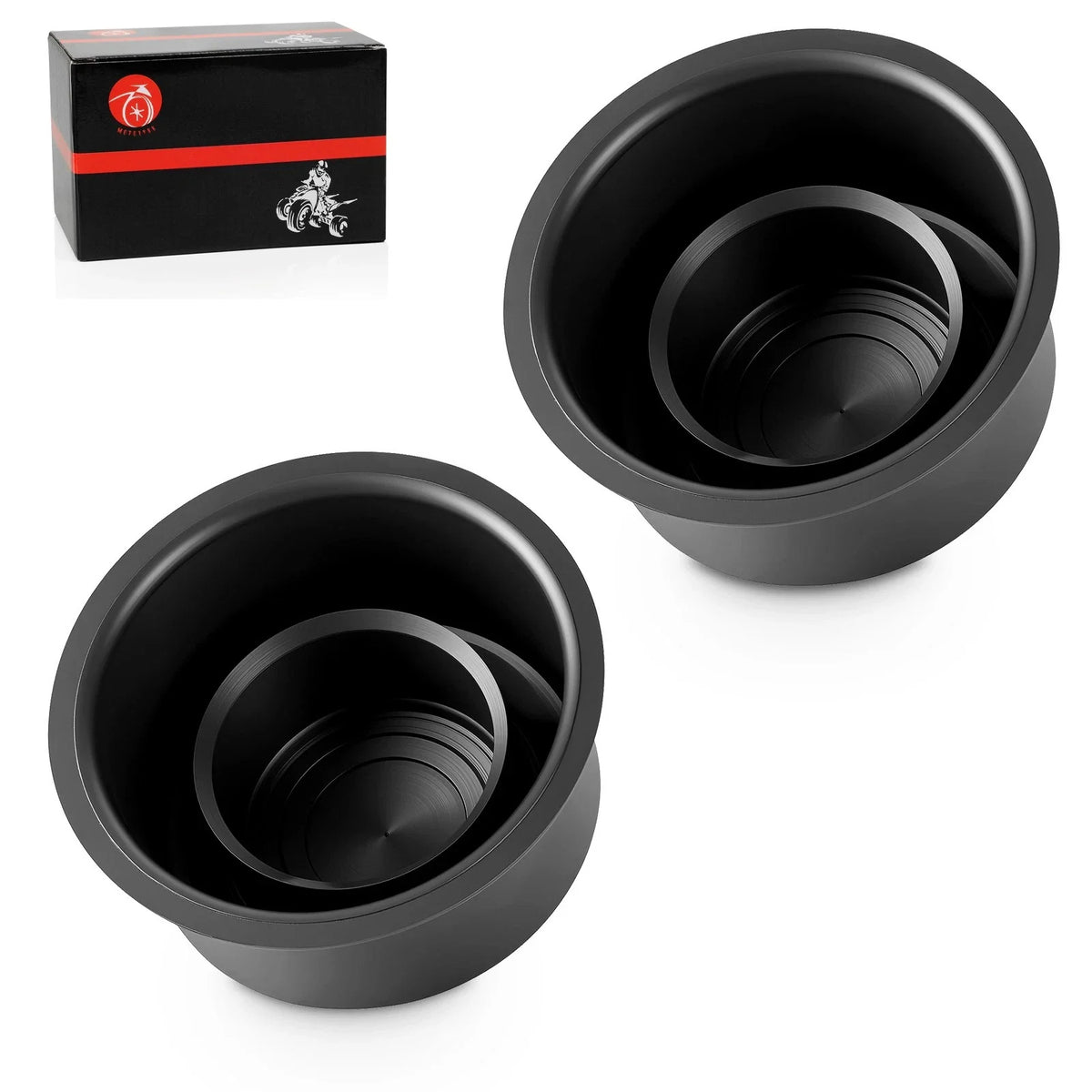 Set of 2 Front Rear Wheel Center Dust Hub Caps for Yamaha Grizzly 350 (2007–2011)