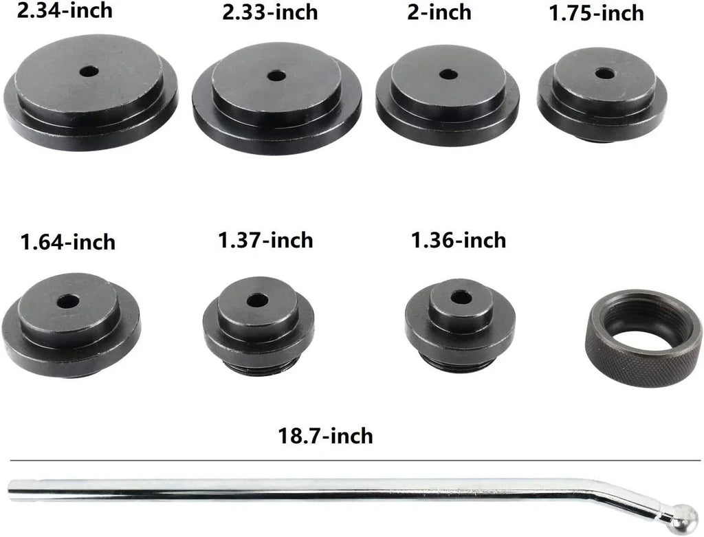 10PC Frost Plug Installer Remover Tool Set for Autos (1" to 2-3/8")