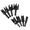 1/4" Hex Quick Change Shank Straight/Taper Ed Wood Plug Cutter Drill Bit
