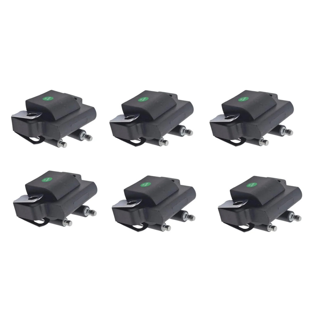 Set of 6 Ignition Coils for Johnson Evinrude Outboard Engine (582508, 18-5179)