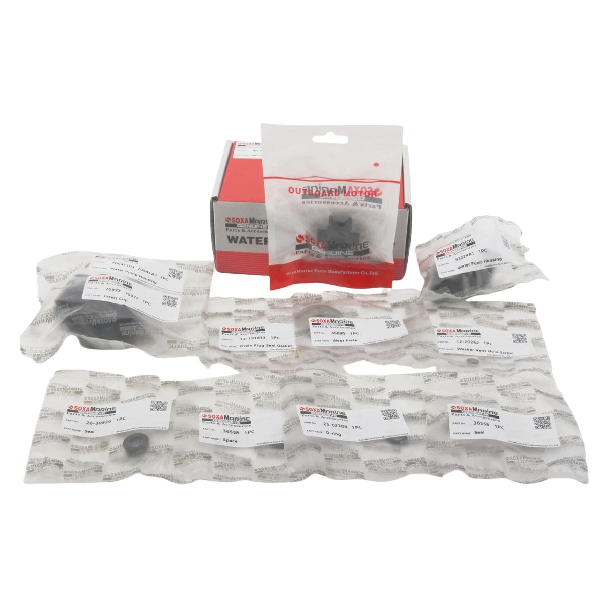 Water Pump Rebuild Service Kit for Mercury Mariner Outboard (89980Q1)