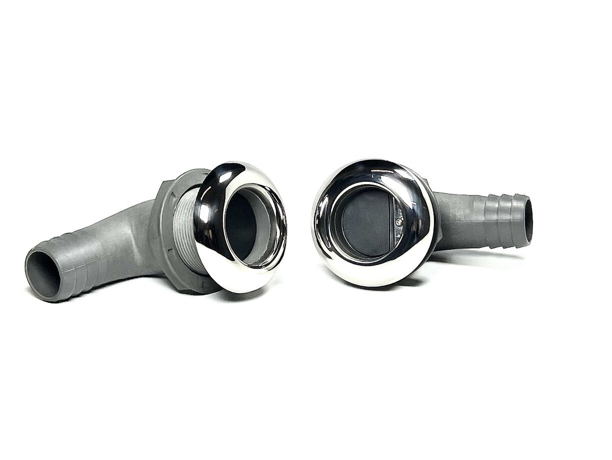 Marine Town 9305460, Stalon Scupper, 90 Degree, SS Face, 2 Pack,, OEM