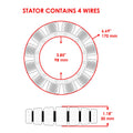 Stator for Mercury Sport Jet 120Hp XR XR2 2-Stroke (1998–1999)