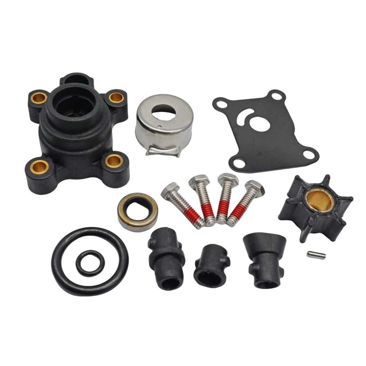 Water Pump Impeller Kit for Johnson Evinrude 9.9-15HP 1974-2007 Replaces 394711