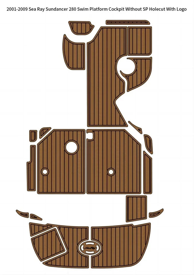 EVA Pad Teak Flooring for Sea Ray 280 Sundancer (2004)