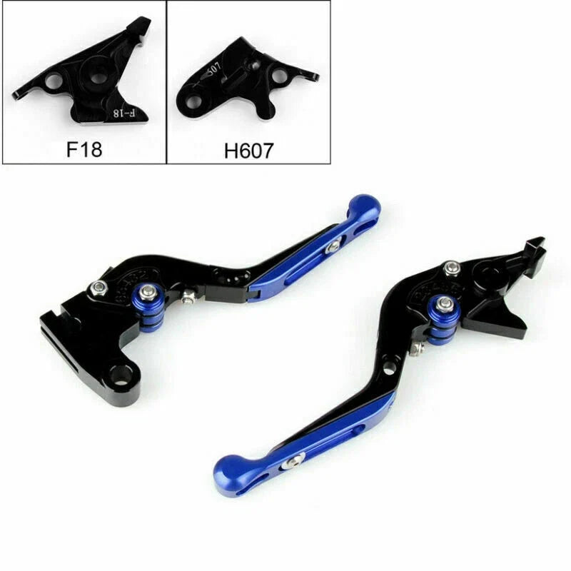 Adjustable Brake Clutch Levers for Honda CB600F CBR600F (2001–2016) - Blue
