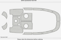 EVA Pad Teak Flooring Mat for Quicksilver 630 WA (2005)