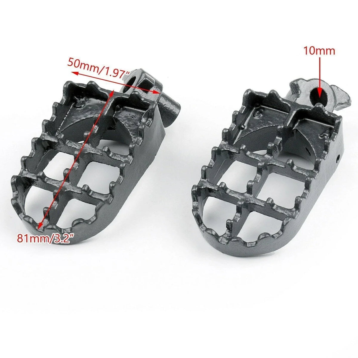Foot Pegs for Honda CR125 CR250 CR500 Yamaha YZ125 YZ250 WR250 (1990–2007)