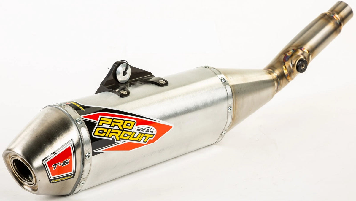 PRO CIRCUIT T-6 Stainless Steel Slip-On Silencer for Kawasaki KX450F & KX450X