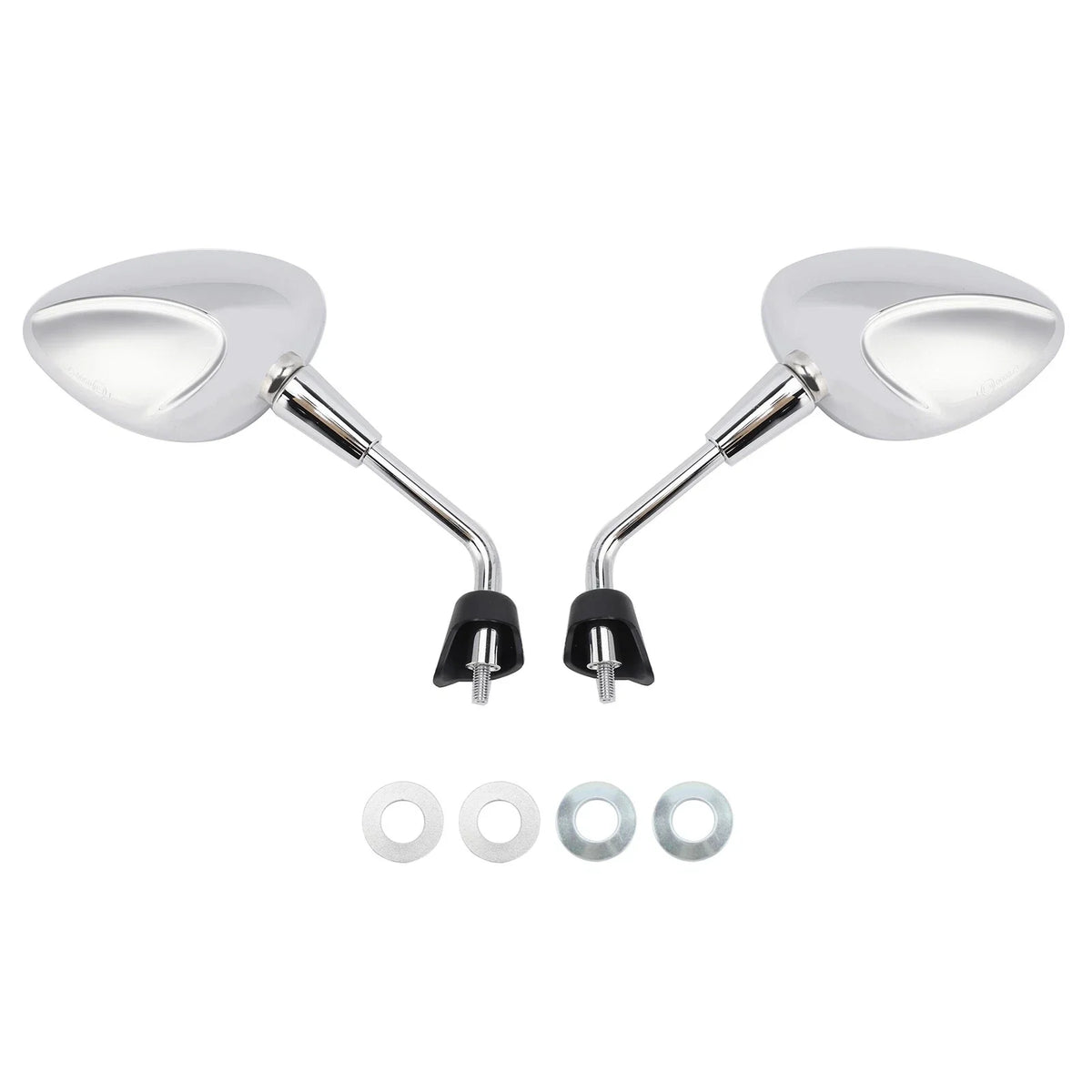 Pair Shorty Mirrors Chrome for Vespa Sprint 50-150, Primavera 50-125, GTS 125-300