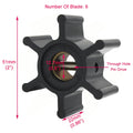 Water Pump Impeller for Volvo Penta (Replaces 3593659, 22222936, 673-0001, 09-1026B)