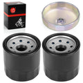 2Pcs Oil Filter & Wrench Tool for Honda Shadow 700 750 800 (VT700C VT750C VT800C)