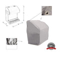Waterproof Pontoon Boat Captain Stand Cover 24"Dx27"Wx33"H Grey 600D Heavy Duty