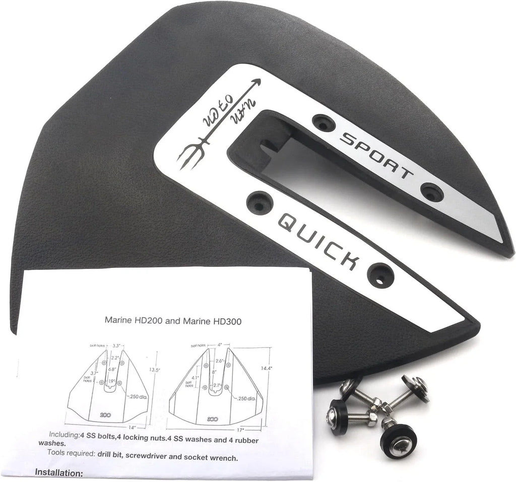 Whale Tail Hydrofoil Stabilizer for Outboard 40-300 HP (Universal)