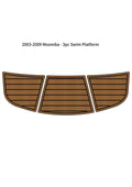 3pc Swim Platform Step Pad for Moomba (2003–2009) - EVA Foam Teak Deck Mat