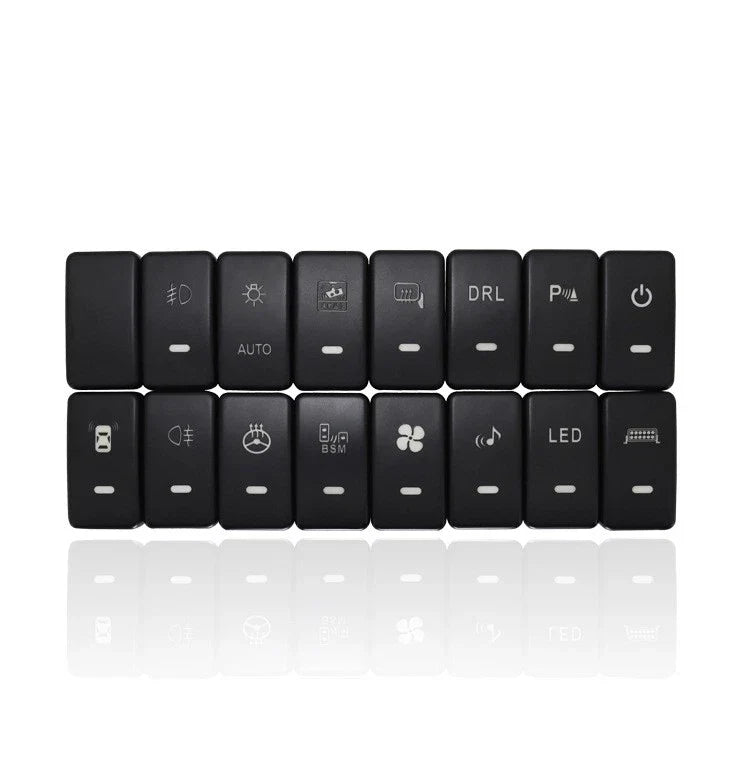 Green LED Light Bar Dashboard Control Switch for Honda Accord (2003–2007)