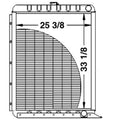 219576 Combine Radiator - 33 X 25 X 4 1/4 Fits Case/IH