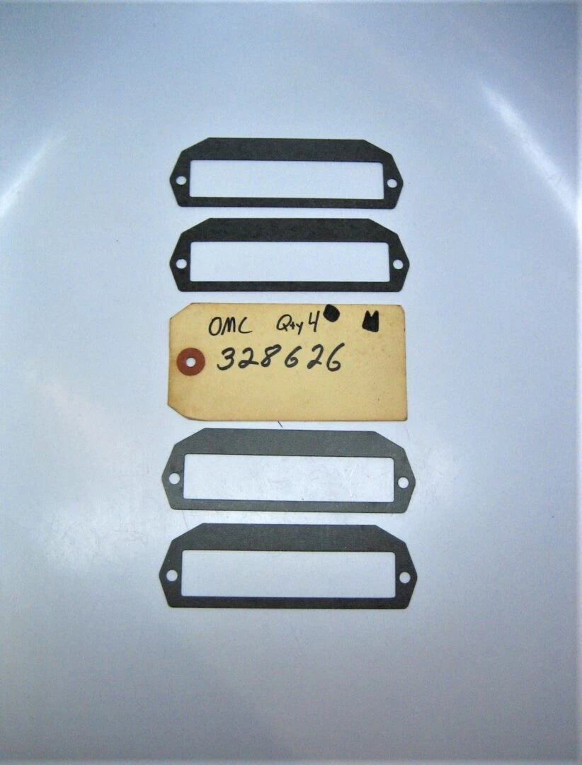 OMC 328626 4 Pack OEM Evinrude Johnson Leaf Plate Gaskets