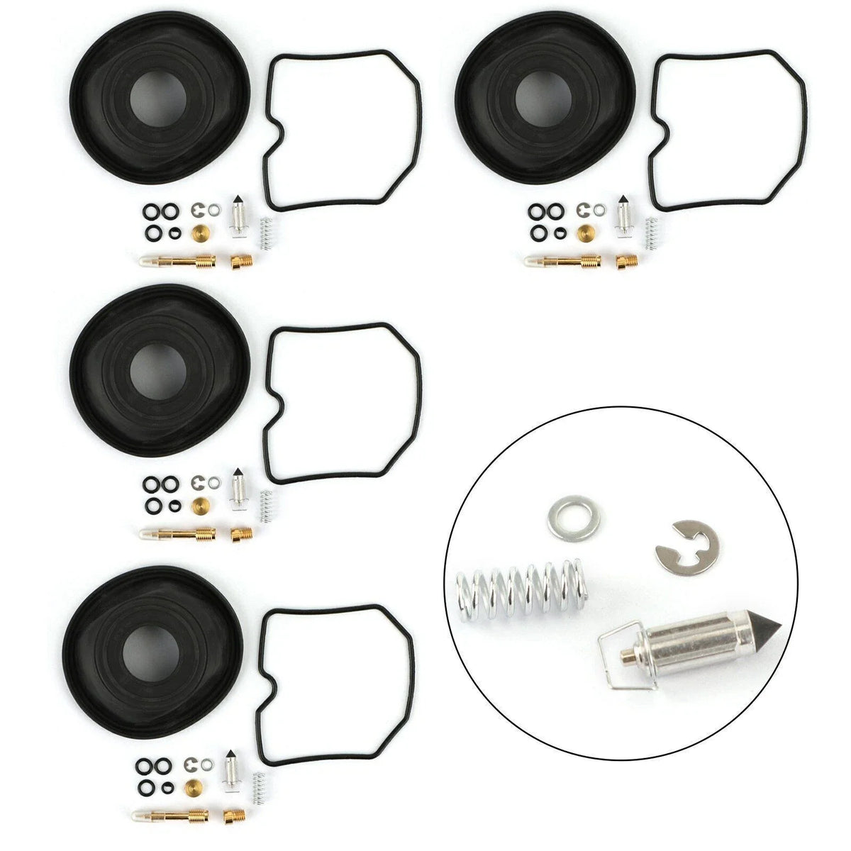 Set of 4 Carburetor Repair Rebuild Kits for Suzuki GSF600S Bandit (1996–2003) T9