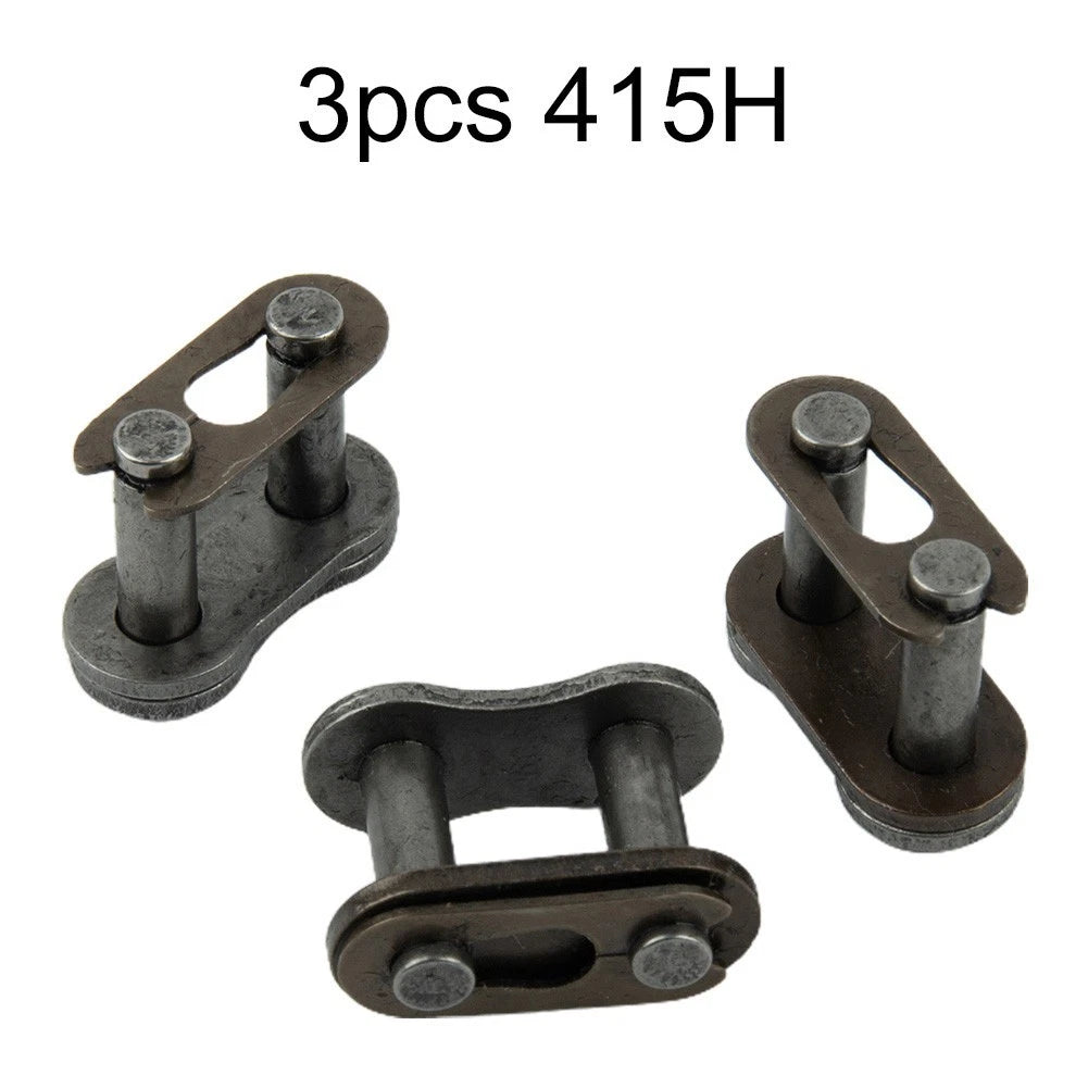 Reliable Metal 415H Chain Master Link for ATV Motocross and Scooter Set of 3