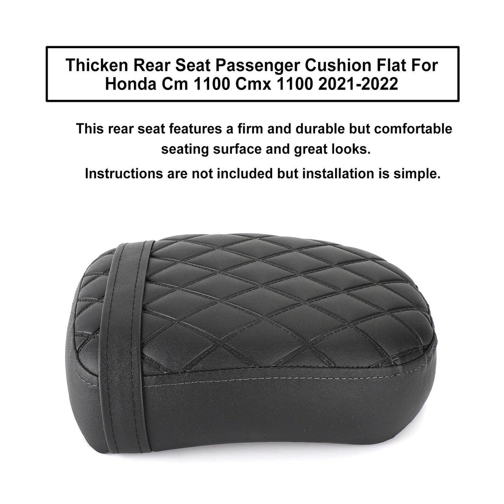 Rear Seat Passenger Cushion for Honda CM 1100 CMX 1100 (2021–2024) Flat Black