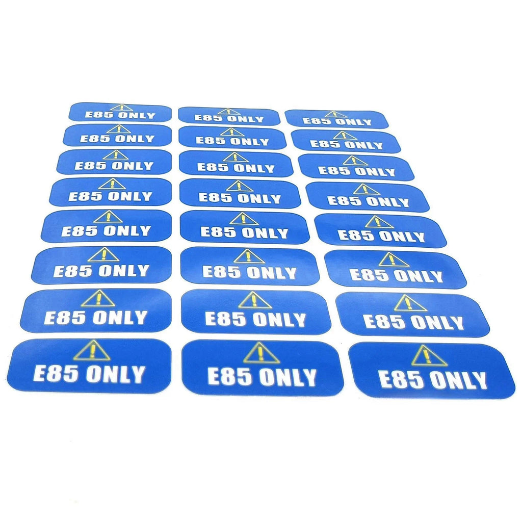 E85 Sticker for Gas Cap on Fleet Vehicles (Weather Resistant)