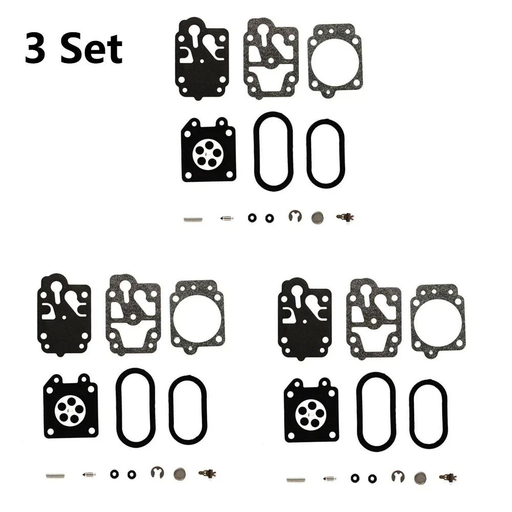 3X Carburetor Gasket Kit for Husqvarna 130BT (K20-WYA)