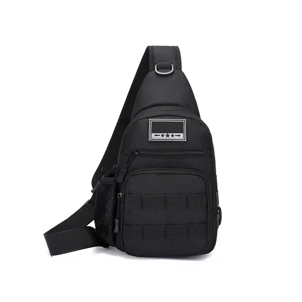 Tactical Sling Backpack for Travel, Cross Body Chest Pack - Black