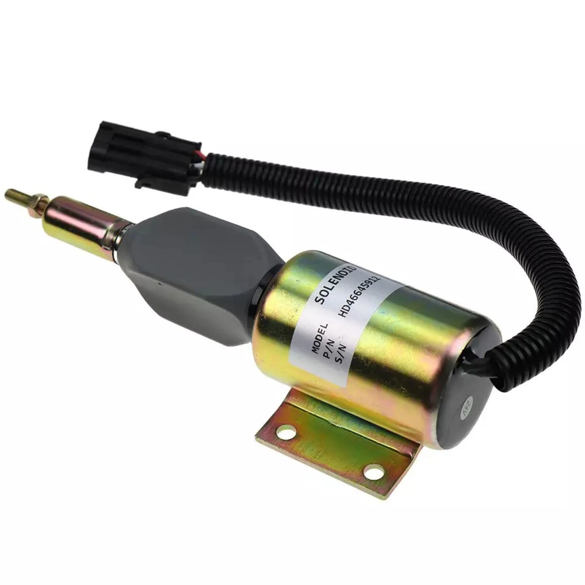 24V Fuel Shutdown Solenoid 3990771 RE516083 for Cummins 6CT John Deere 120 160LC