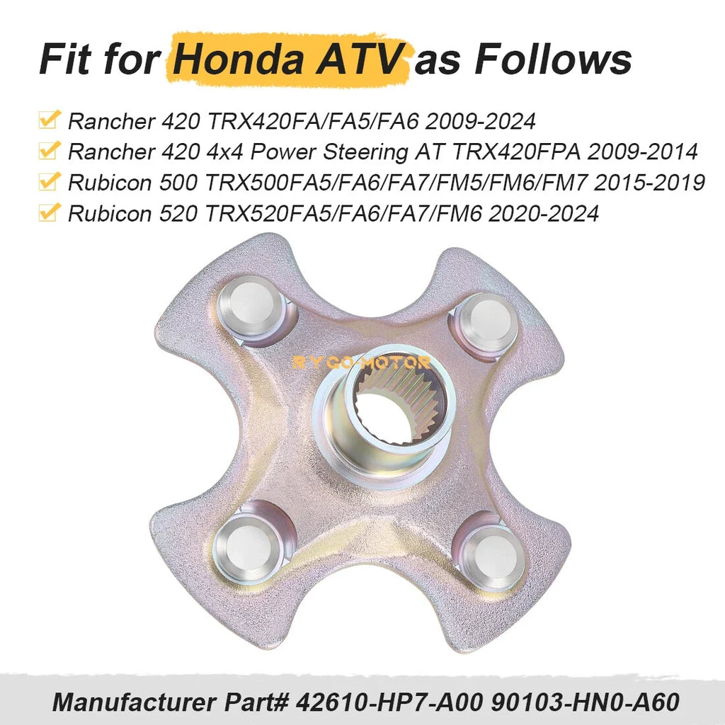 Rear Left/Right Wheel Hub for Honda Rancher 420 TRX420FA/FA5/FA6/FPA (2009–2024)