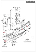 Seal Kit for Yamaha Outboard Motor Lower Gearcase (93101-25M03, 93210-85M97)