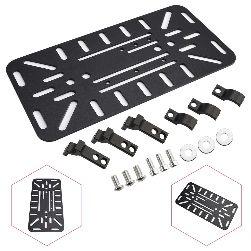 Set of 2 Dual-Sided Mounting Saddlebag Bracket Racks for Motorcycle