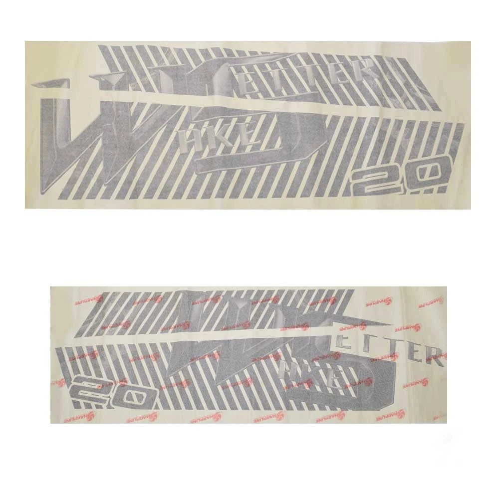 Malibu Boat Hull Graphic Decals - Wakesetter Stickers (set of 2)