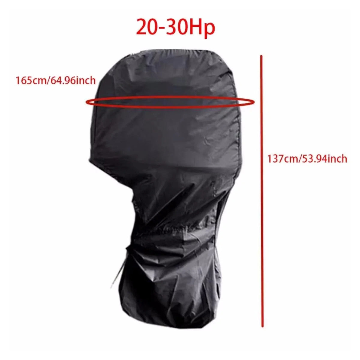 Outboard Motor Engine Cover for Evinrude Johnson 20 25 30 HP (Black)