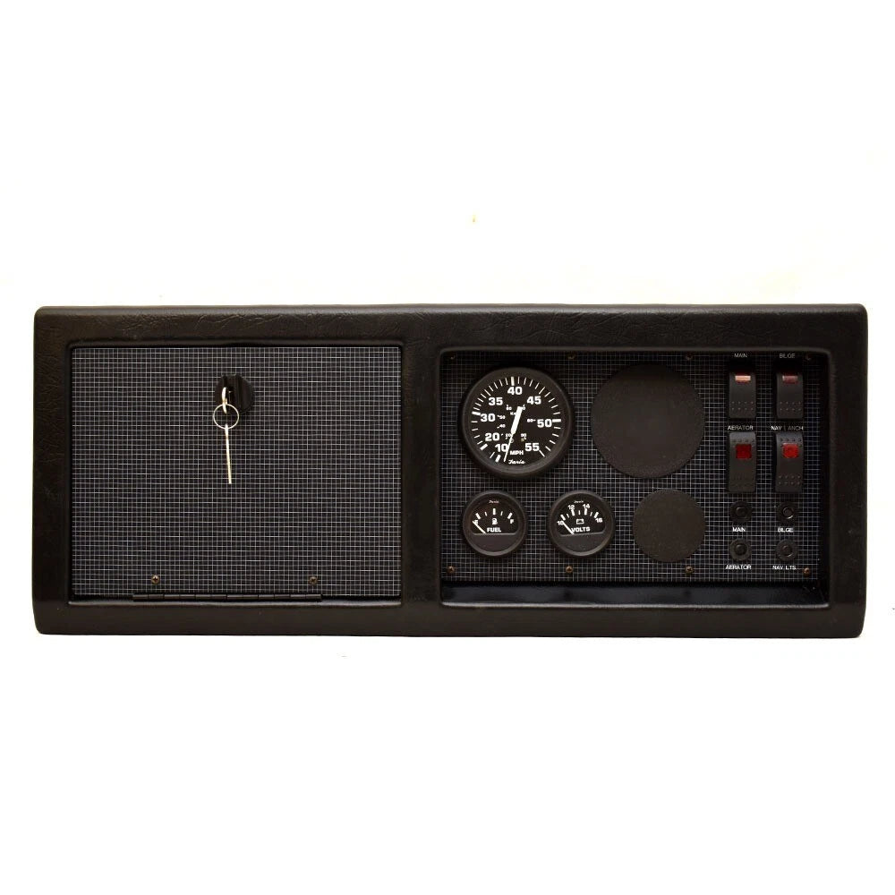 SeaArk Boat Gauge Panel with Glove Box 16898A - 26 1/4 X 10 5/8 Inch