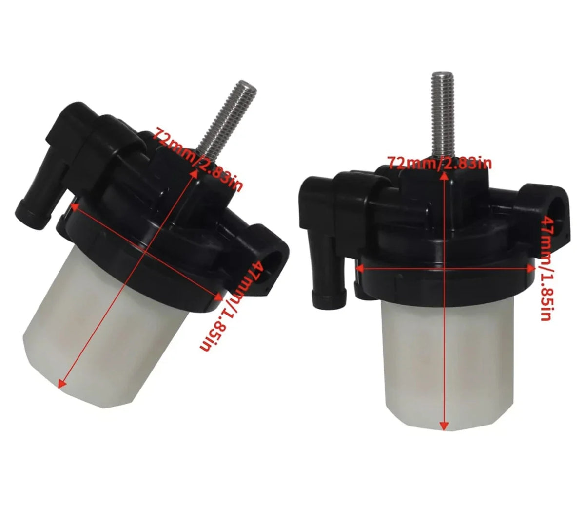 2Pcs Fuel Filter for Mercury Outboard 30HP 35HP 40HP 50HP 60HP (4-Stroke) 35-879884T