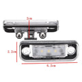 2X LED License Plate Lights for Benz CLS (2004–2010) E-Class (2002–2008)