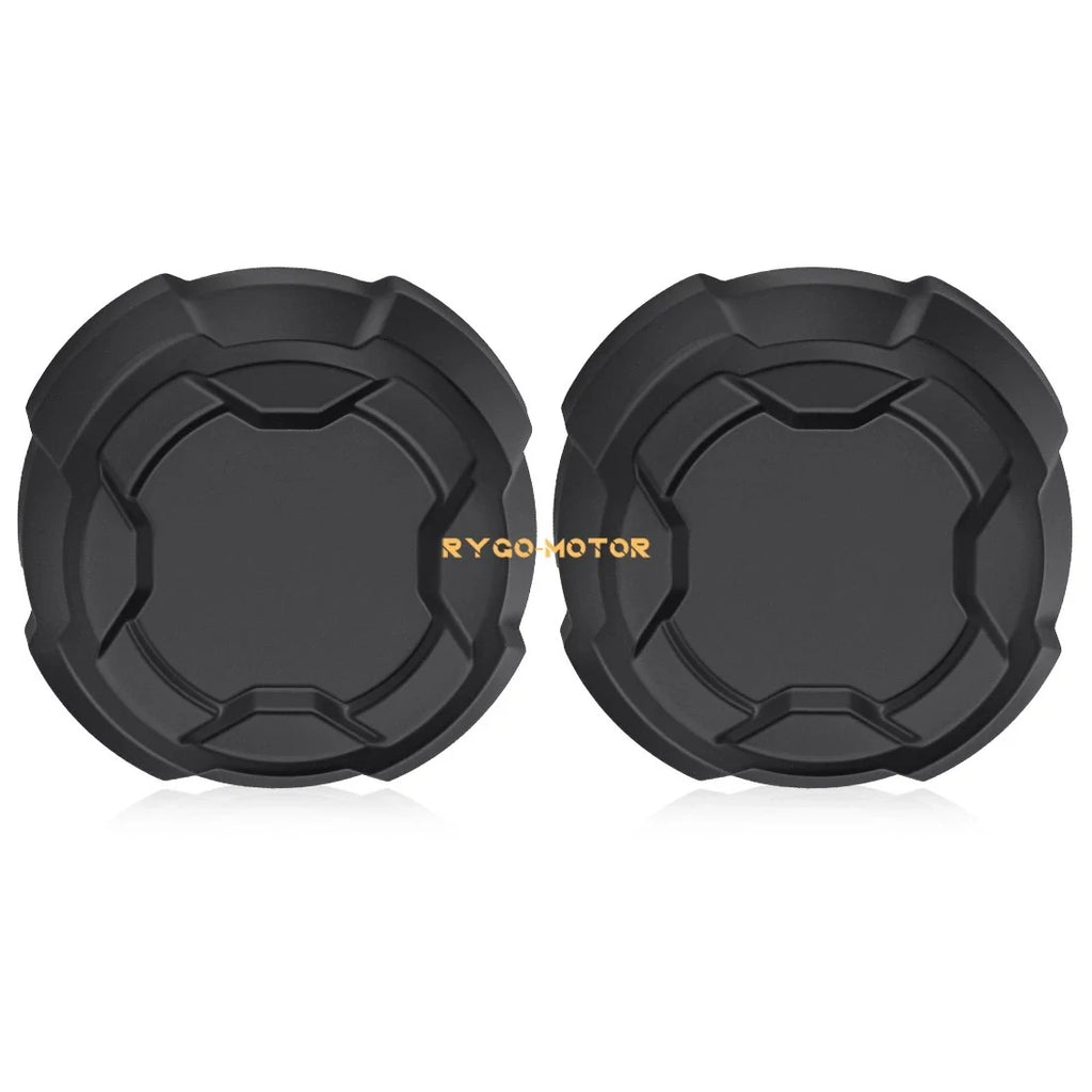 2X Front Matte Black Rim Caps for Polaris Ranger Crew SP 570 (2022–2025)